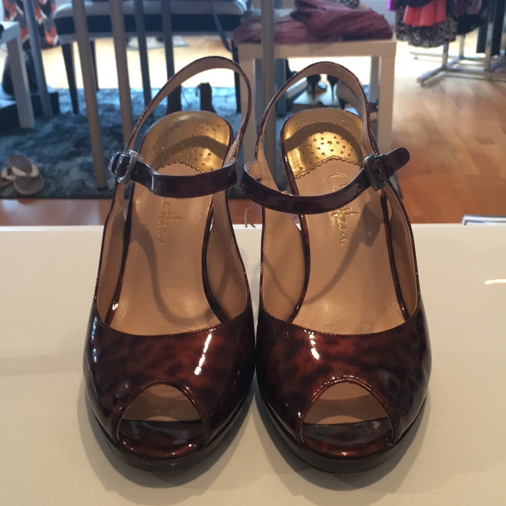 Cole Haan Peep Toe Mary Jane Heels